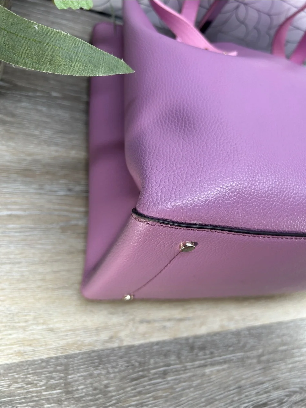 Kate Spade pink purple tote bag